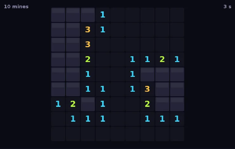 Nova Minesweeper in play